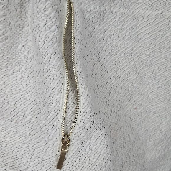 Soft Surroundings Westport Pullover Women's XL Boucle Cream Sweater Quarter Zip - Picture 9 of 14